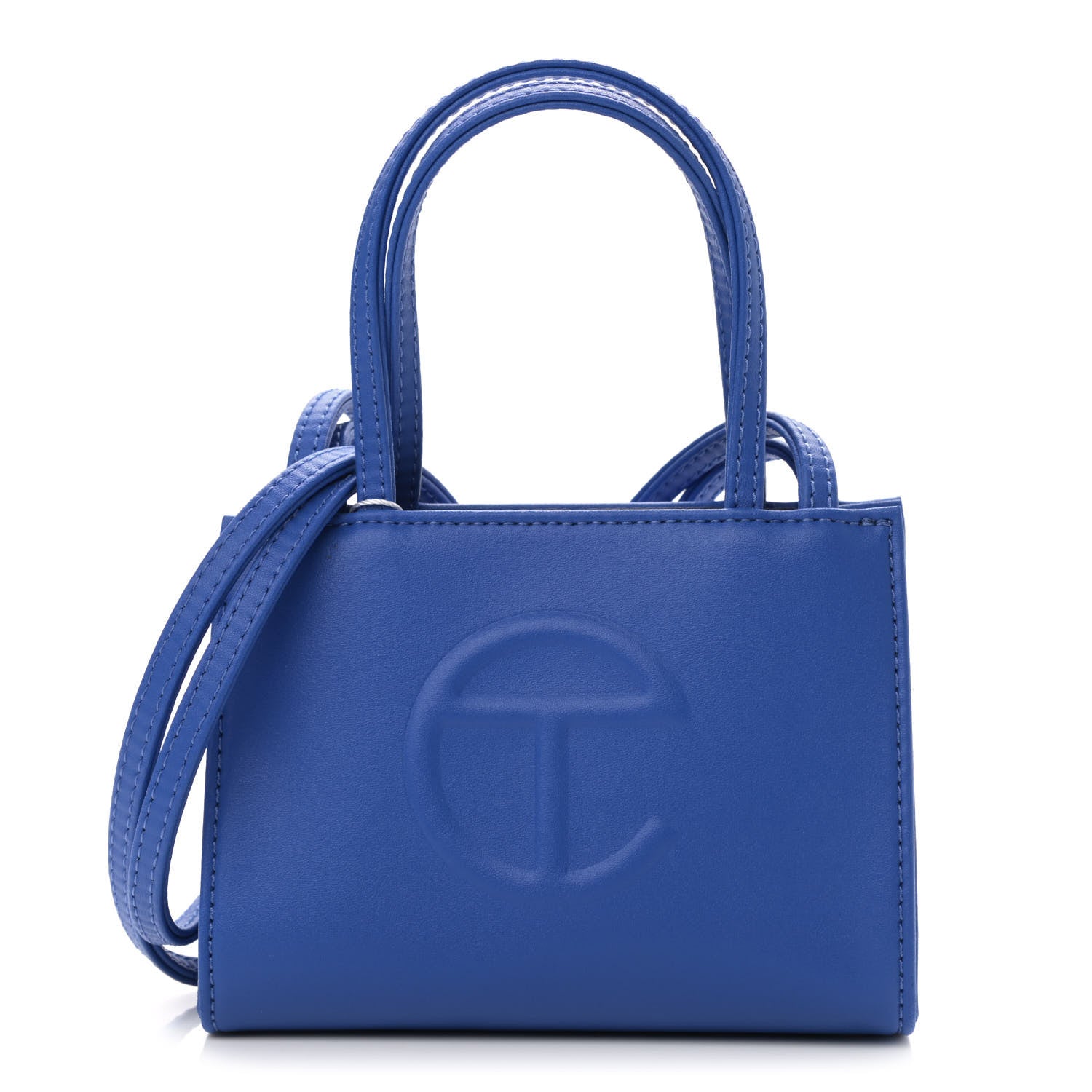 Telfar Vegan Leather Small Shopping Bag Painters Tape 1 of 10