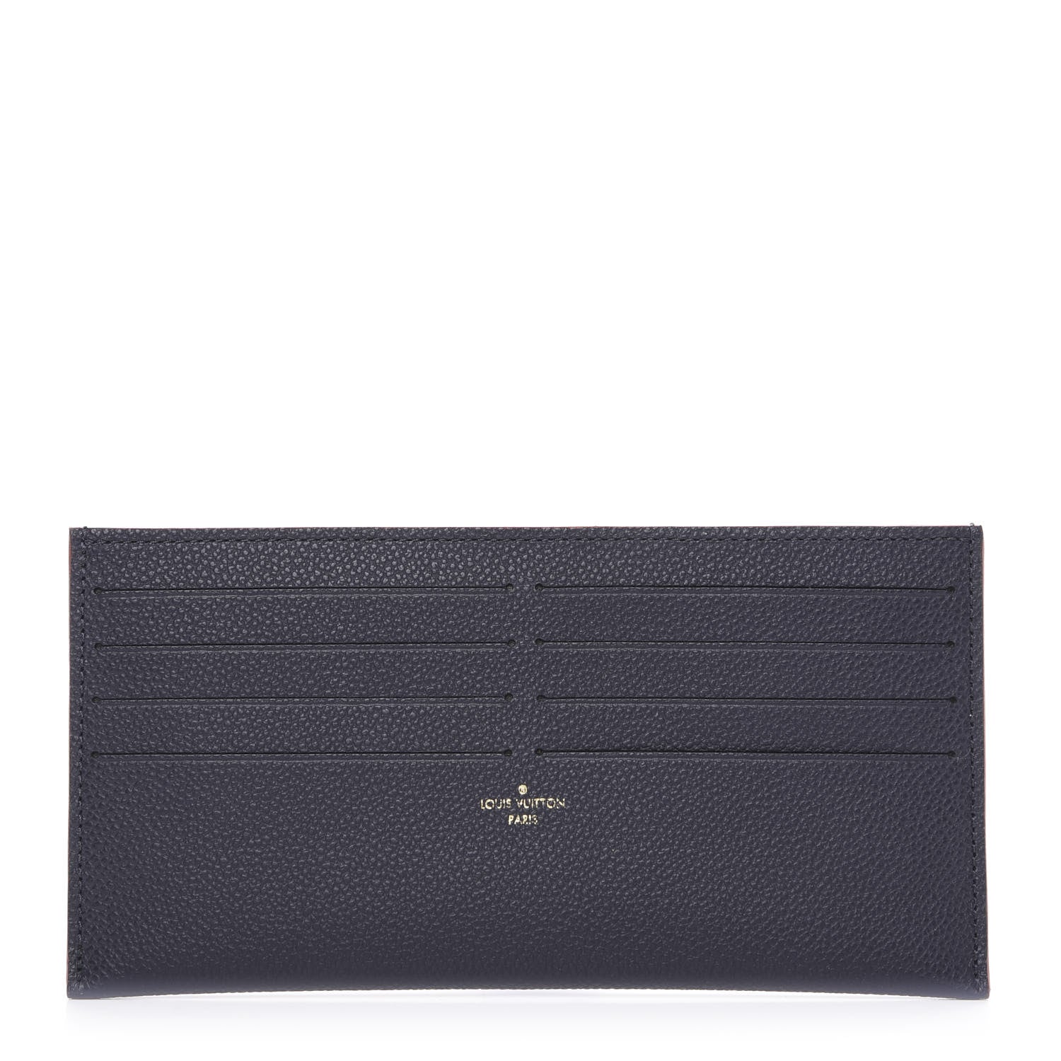 Louis Vuitton Calfskin Felicie Chain Wallet Card Holder Insert Marine Rouge 1 of 6