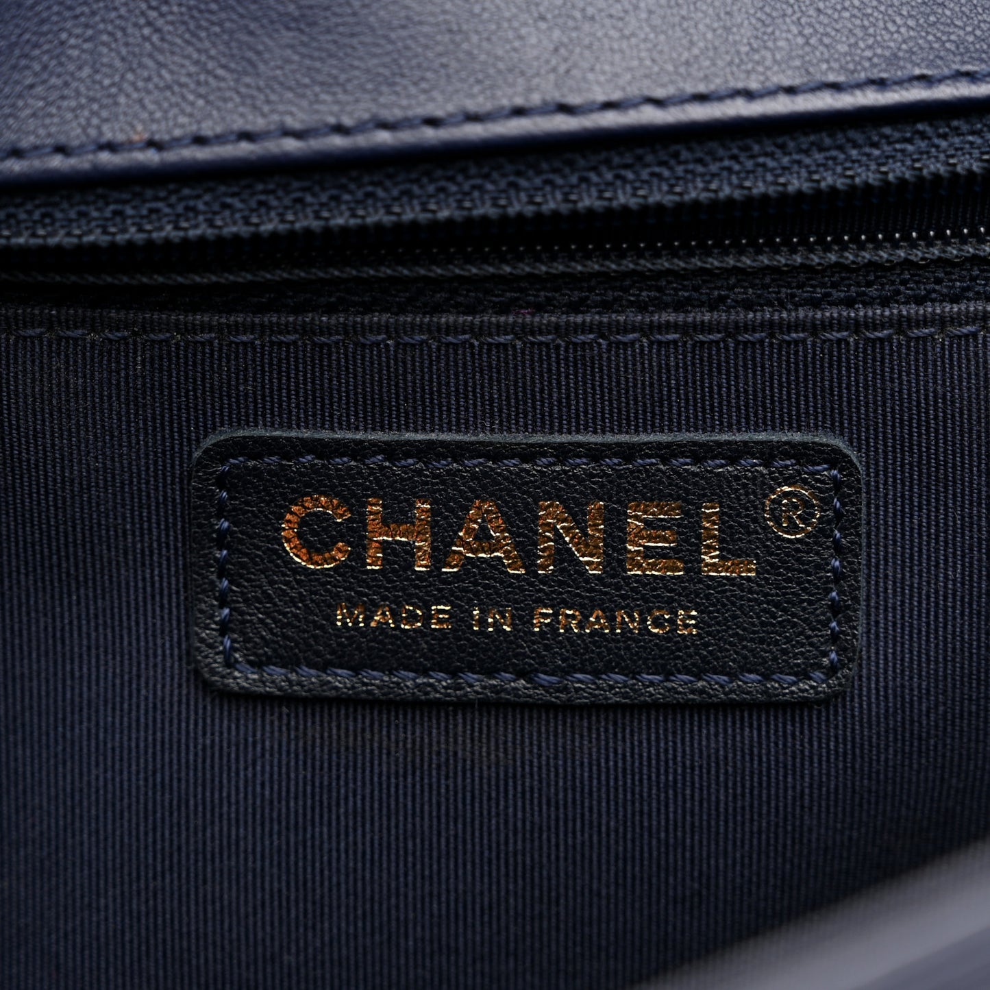 Lambskin Quilted New Medium Boy Flap Dark Navy Blue