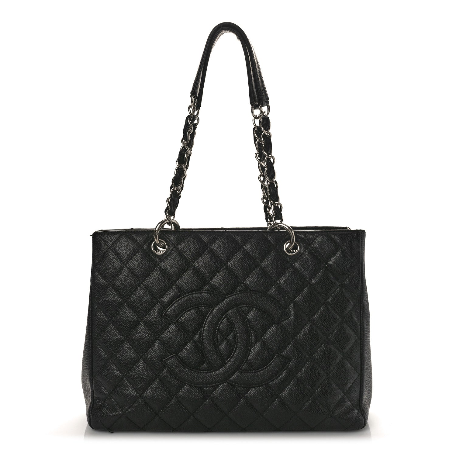 Chanel Caviar Quilted Grand Shopping Tote GST Black 1 of 9
