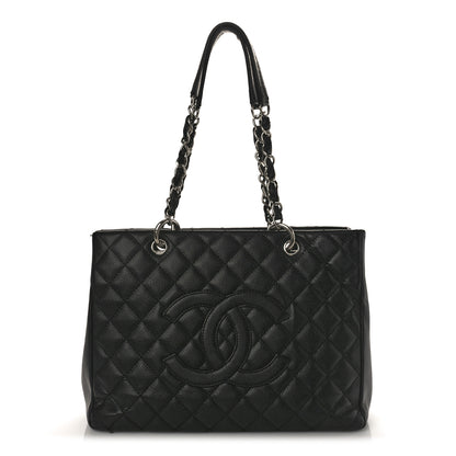 Chanel Caviar Quilted Grand Shopping Tote GST Black 1 of 9