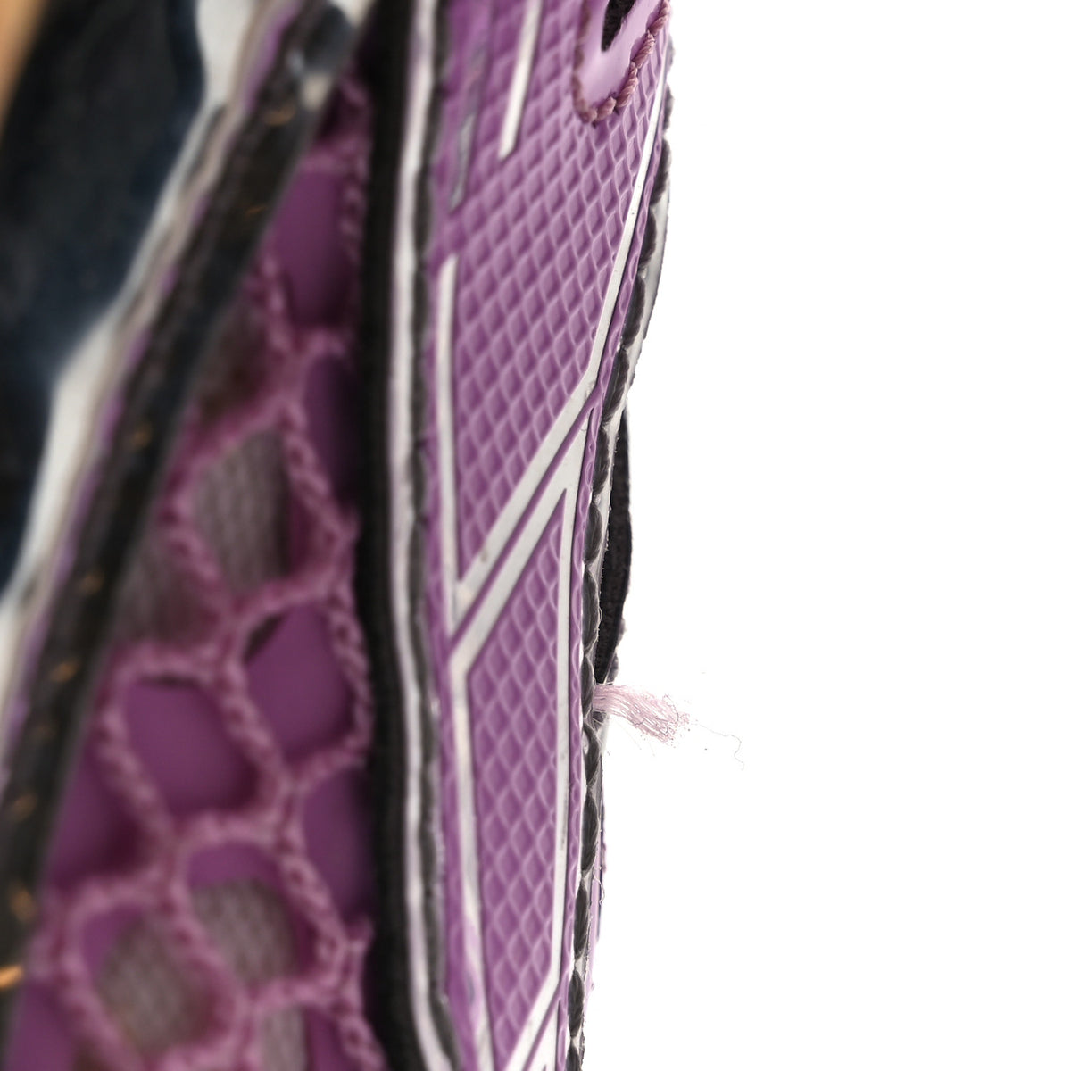 Calfskin Fishnet Fabric Orbit Sneakers 38 Gloss Silver