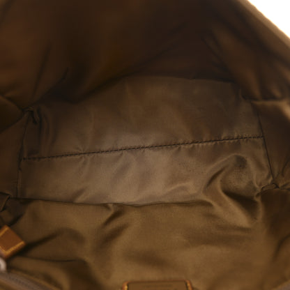 Prada Re-Nylon Nappa Triangle Medium Shoulder Bag Cocoa 5 of 9