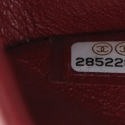 Chanel Caviar Quilted Small Double Flap Burgundy 7 of 9