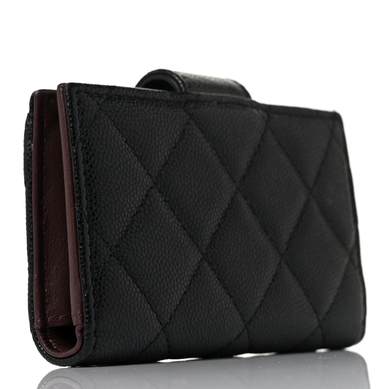Chanel Caviar Quilted Small Classic Wallet Black 3 of 9