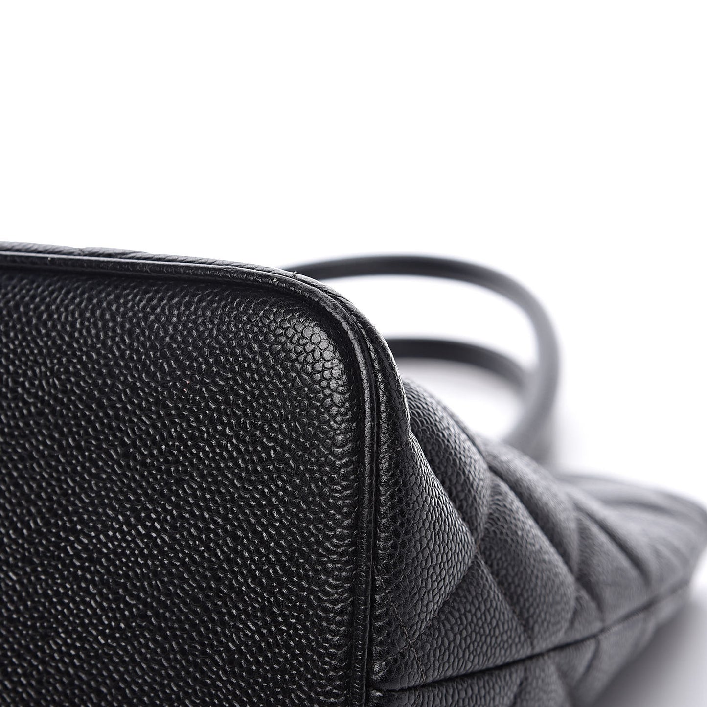 Caviar Quilted Medallion Tote Black