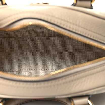Gucci GG Supreme Monogram Textured Dollar Calfskin Web Mini Ophidia Top Handle Bowler Bag Beige Mystic White Oatmeal 5 of 11