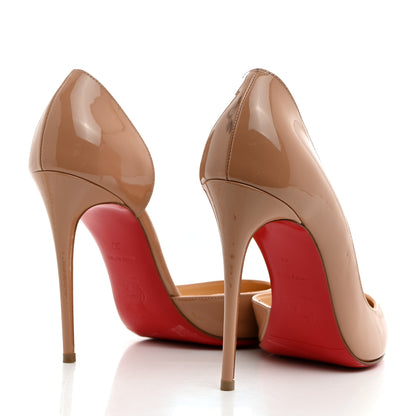 Christian Louboutin Patent Iriza 100 Pumps 37 Nude 4 of 9