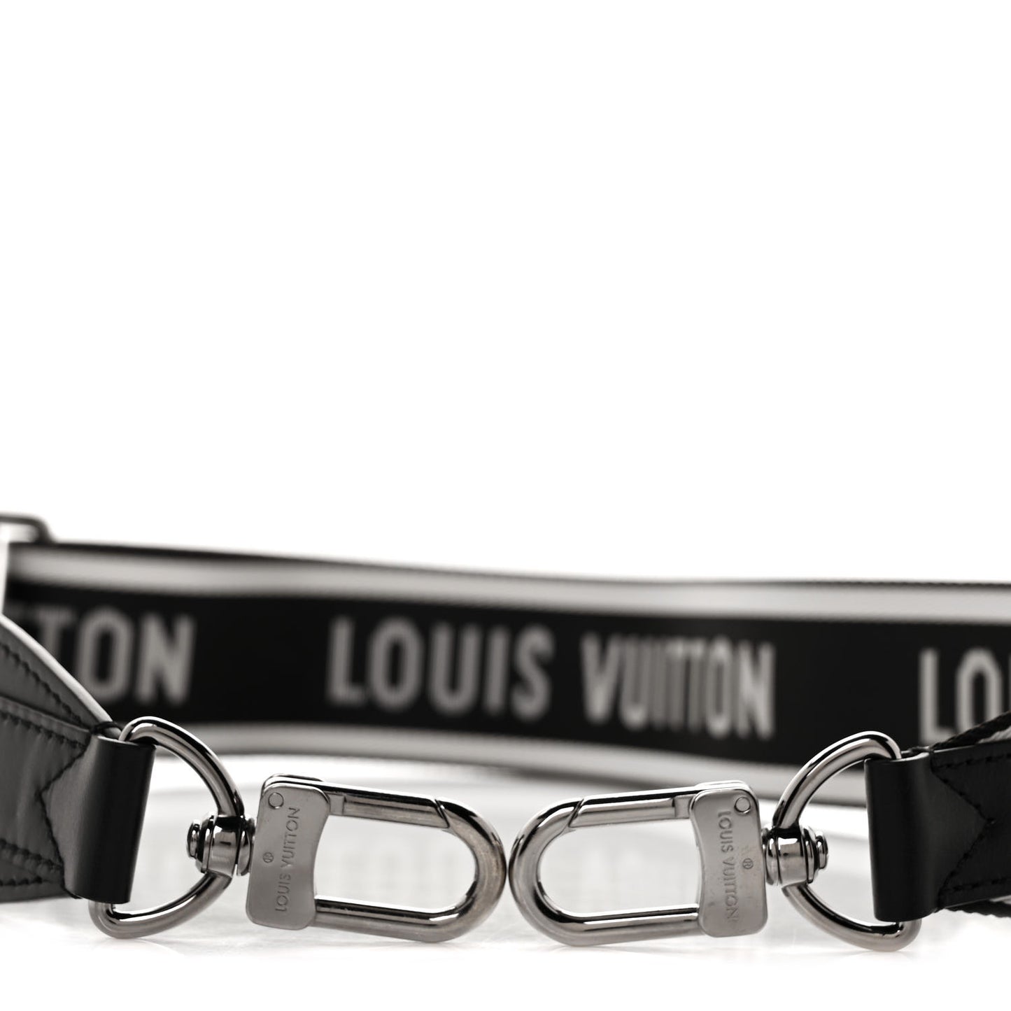 Nylon Jacquard Sporty Bandouliere Shoulder Strap Black