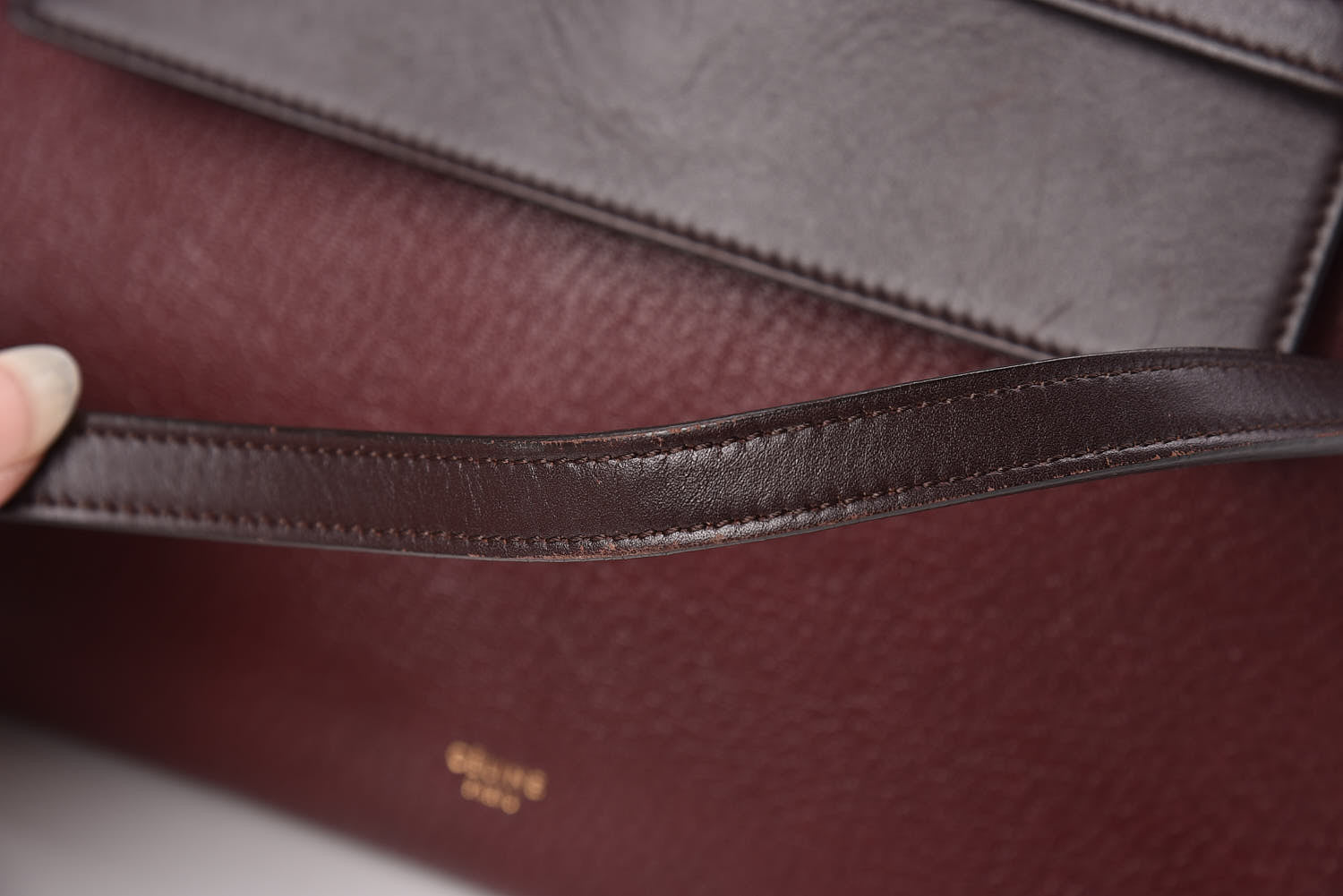 Celine Goatskin Smooth Calfskin Mini Belt Bag Burgundy 19 of 23