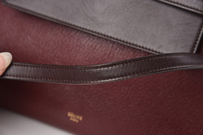 Celine Goatskin Smooth Calfskin Mini Belt Bag Burgundy 19 of 23