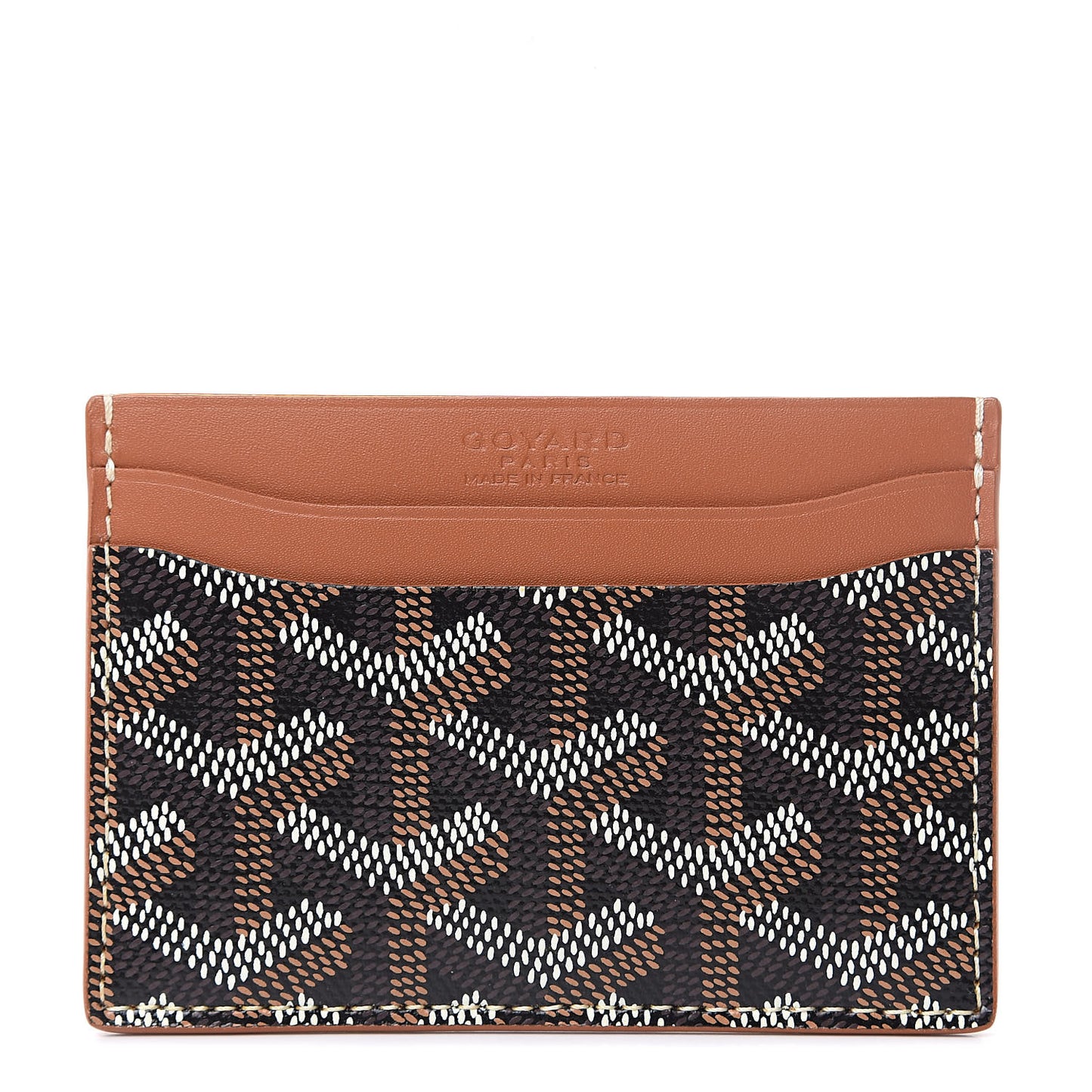 Goyardine Saint Sulpice Card Holder Black Gold
