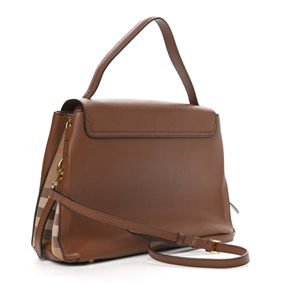 Burberry Derby Calfskin House Check Medium Camberley Dark Sand 3 of 9