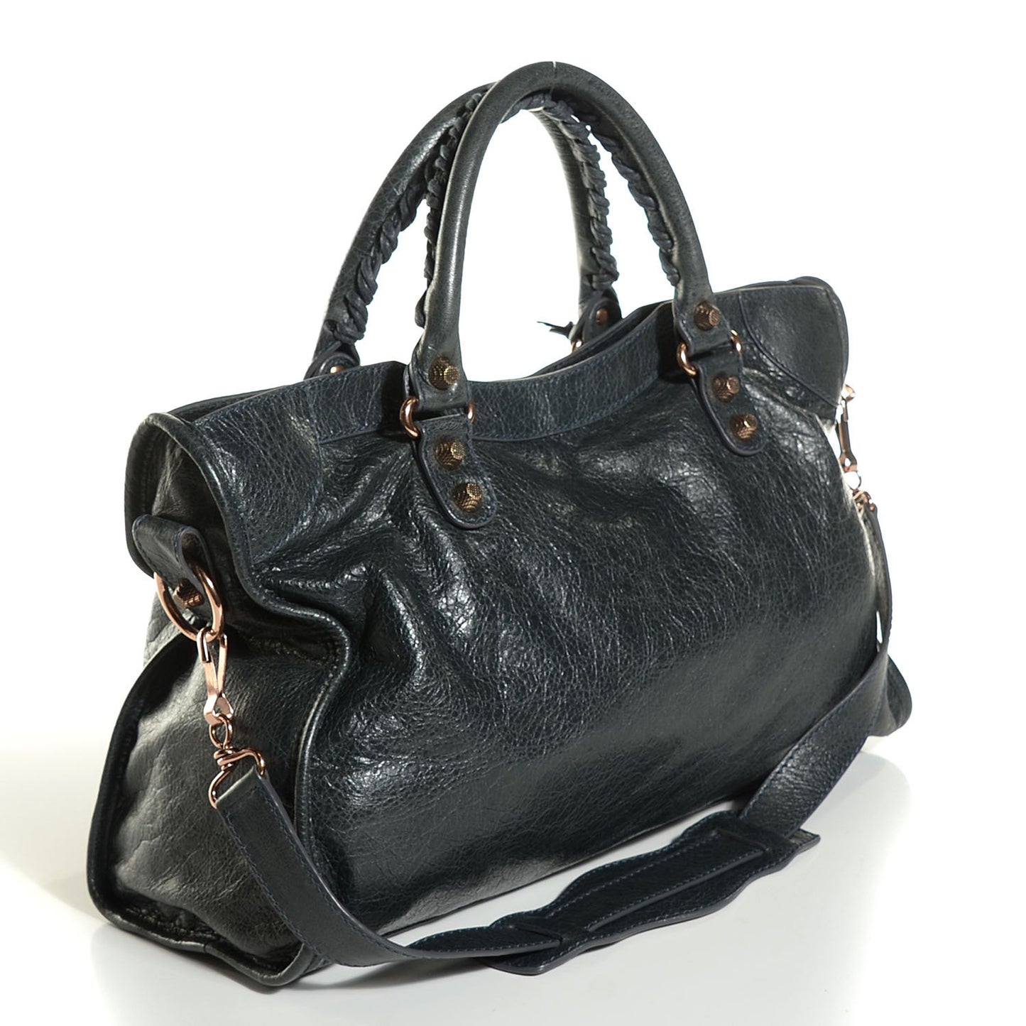 Agneau Giant 12 Rose Gold Hardware City Anthracite