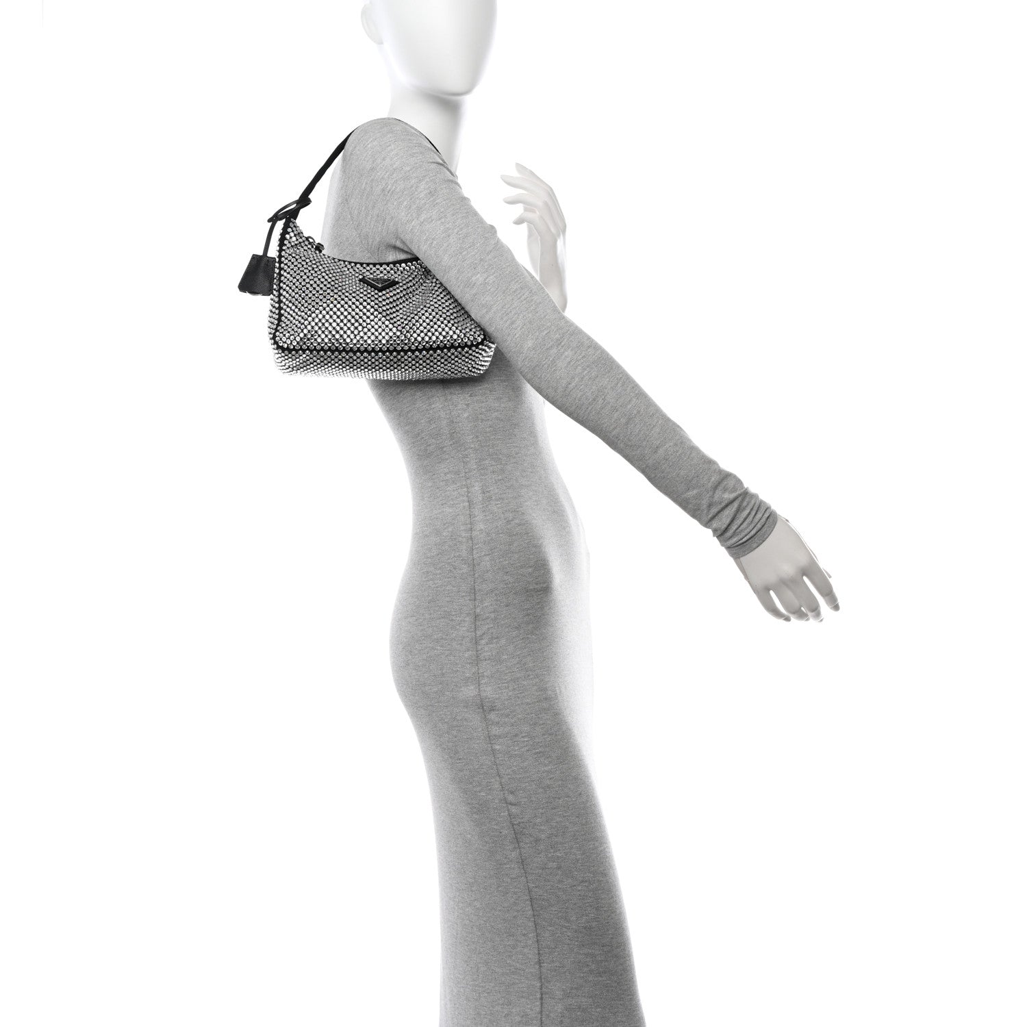 Prada Satin Crystal Mini Re-Edition 2000 Bag Cristal 2 of 10