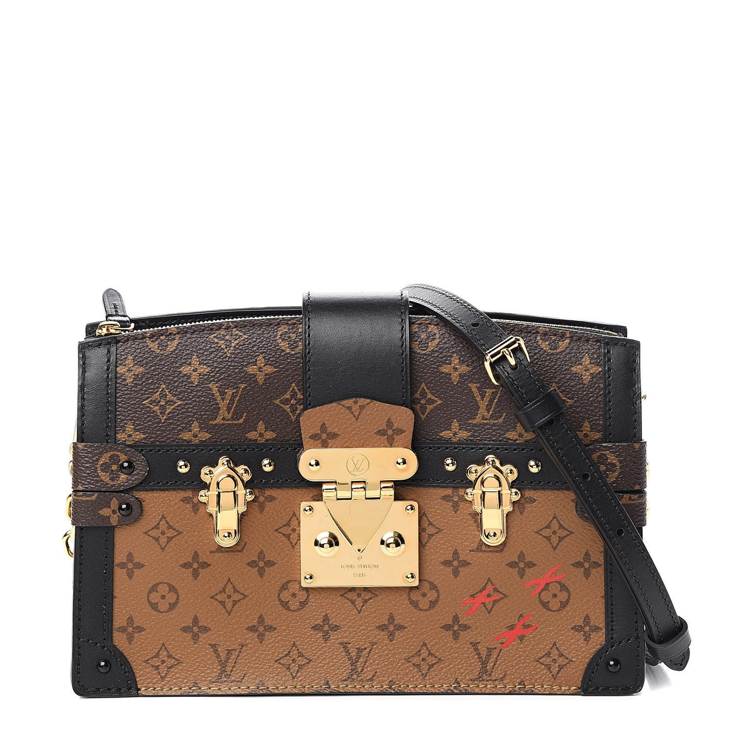 Reverse Monogram Trunk Clutch