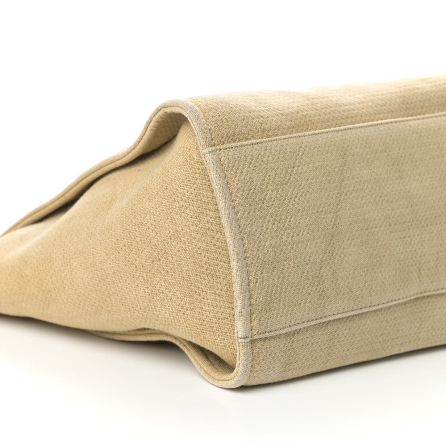 Canvas Medium Deauville Tote Beige Black