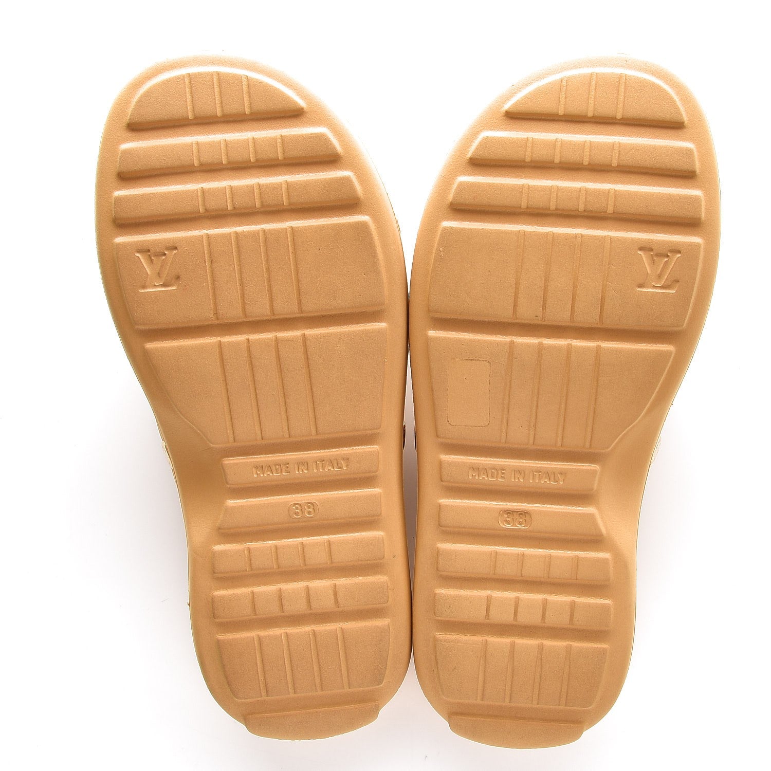 Louis Vuitton PVC Monogram Spa Sandals 38 Brown 5 of 7