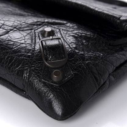 Balenciaga Agneau Classic Hardware Envelope Clutch Black 10 of 11