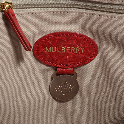 Mulberry Shrunken Calfskin Medium Alexa Poppy Red 10 of 14