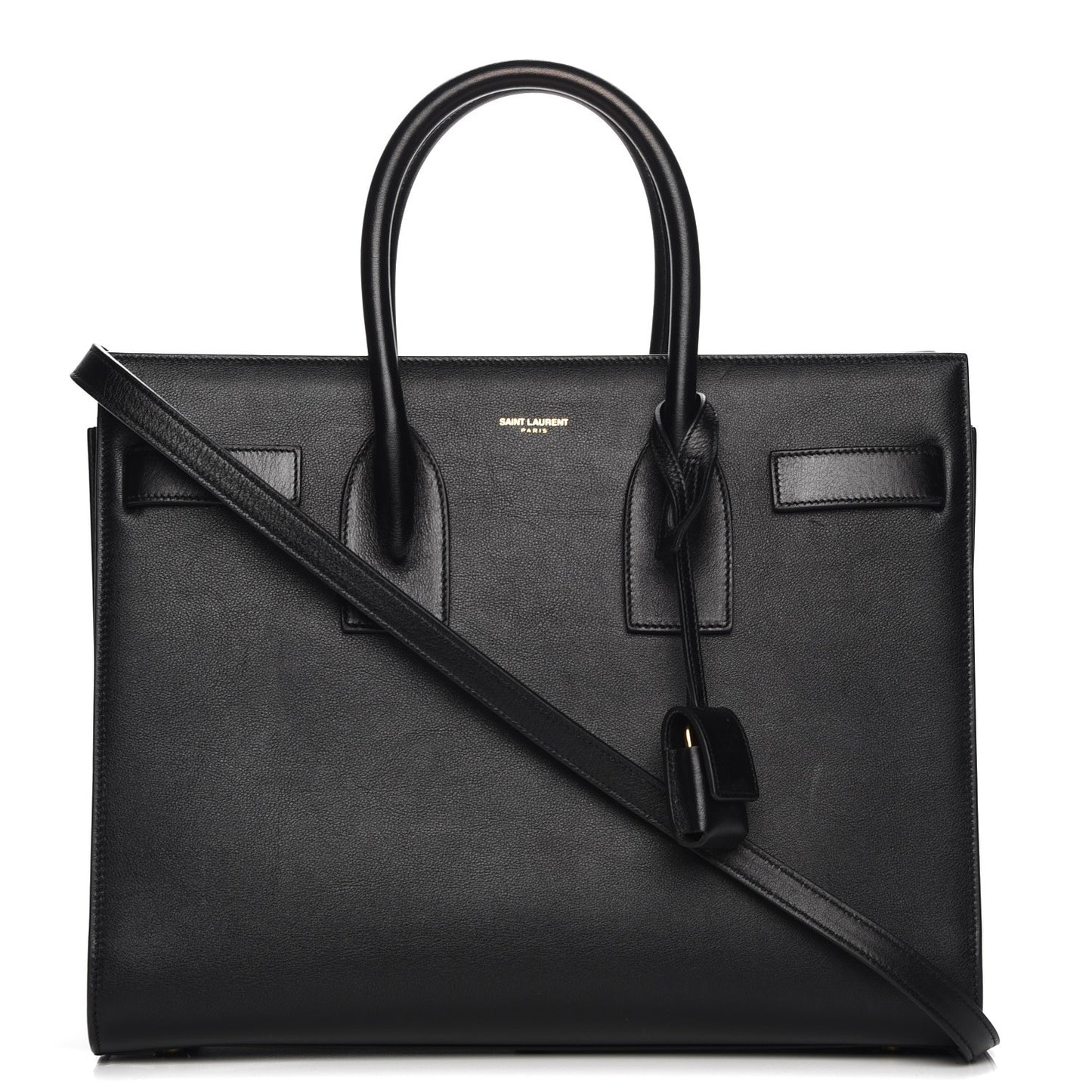 Calfskin Small Sac De Jour Black
