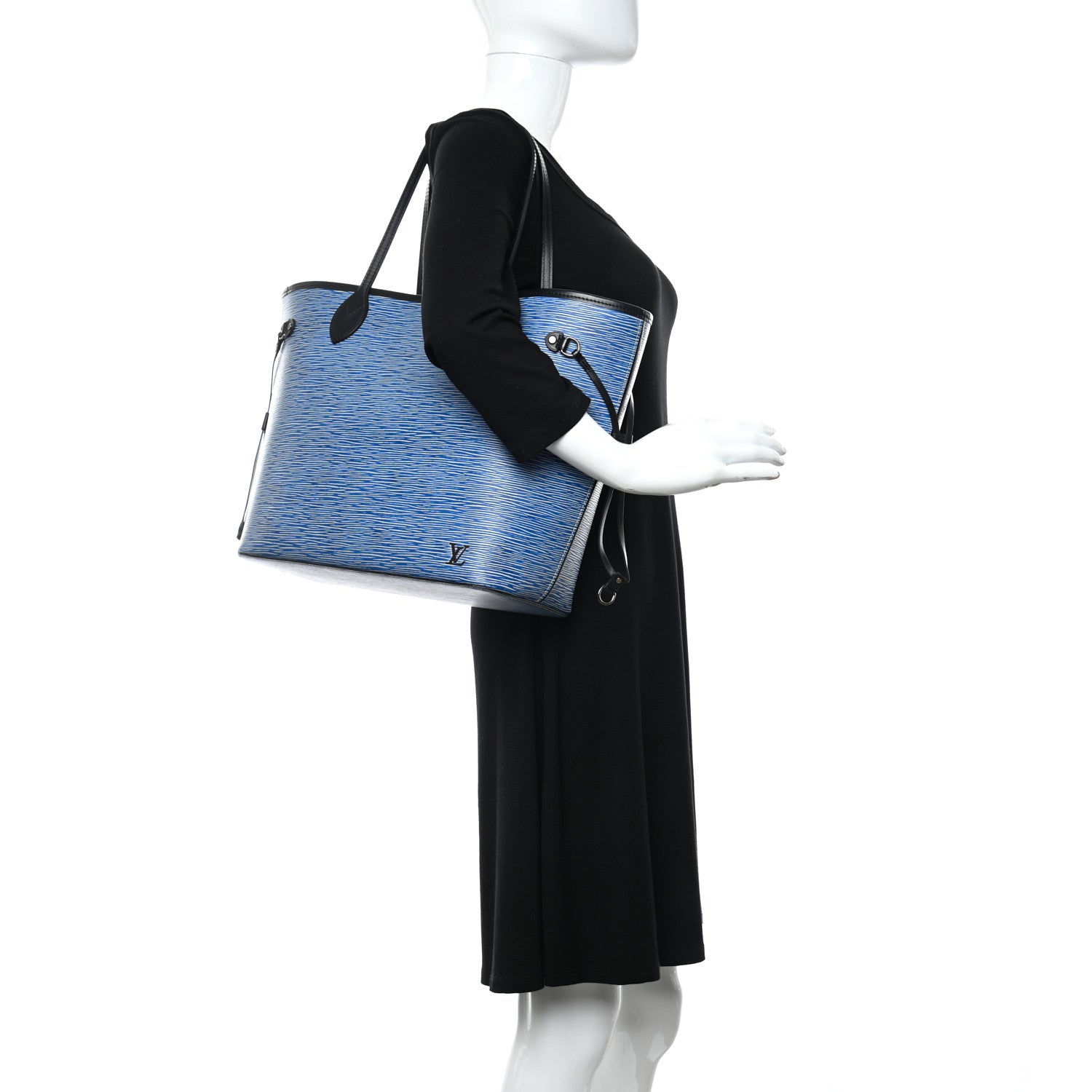 Louis Vuitton Epi Neverfull MM Denim Light 3 of 5