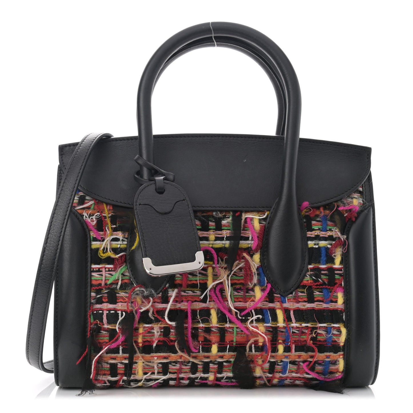 Tweed Sweet Calfskin Small Heroine 30 Multicolor Black