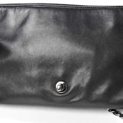 Chanel Lambskin Tweed Large Camellia Petals Flap Black 10 of 11