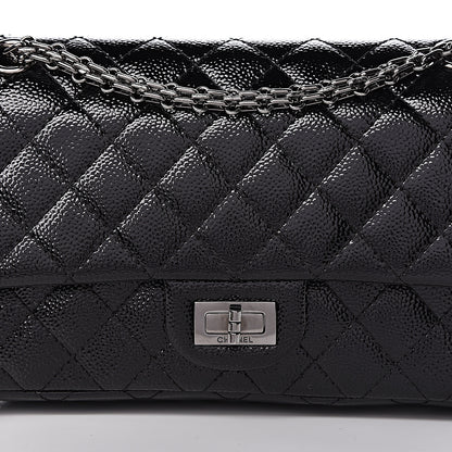 Chanel Patent Caviar Quilted 2.55 Reissue 225 Flap Black 8 of 10