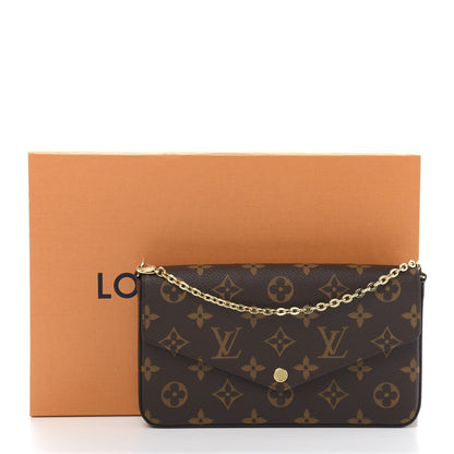 Louis Vuitton Monogram Pochette Felicie Chain Wallet Fuchsia 13 of 13