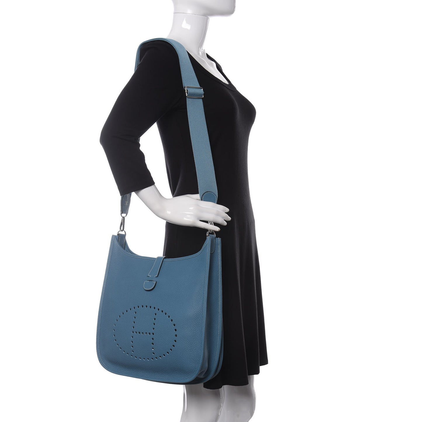 Taurillon Clemence Evelyne III GM Blue Jean