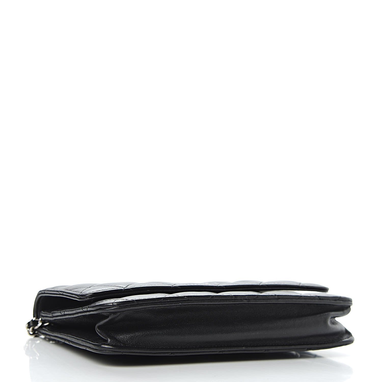 Chanel Lambskin Quilted Wallet On Chain WOC Black 4 of 14