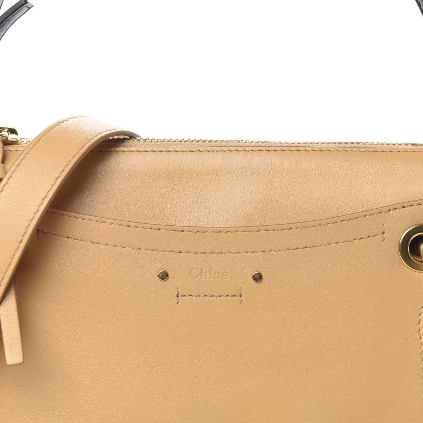 Calfskin Suede Small Roy Bag Bleached Brown