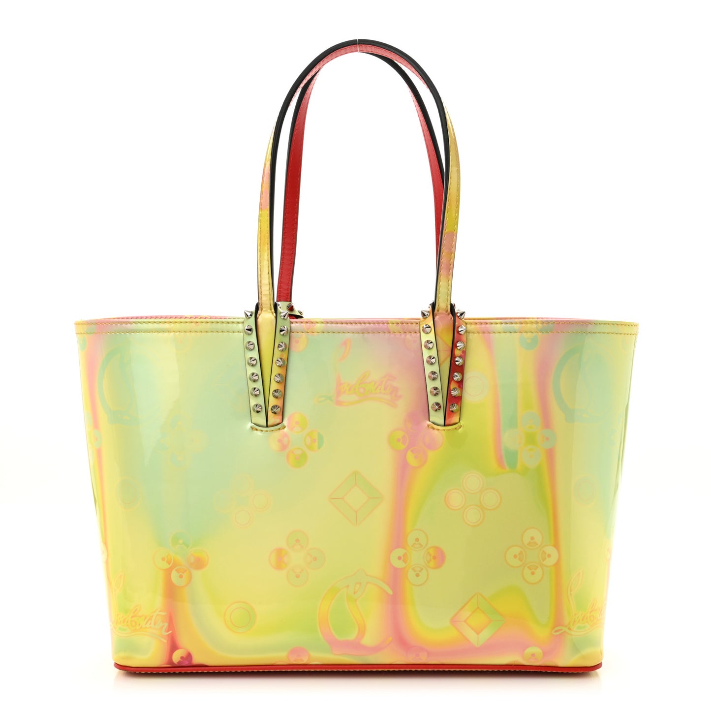 Patent Calfskin Loubinthesky Cabata Tote Multicolor