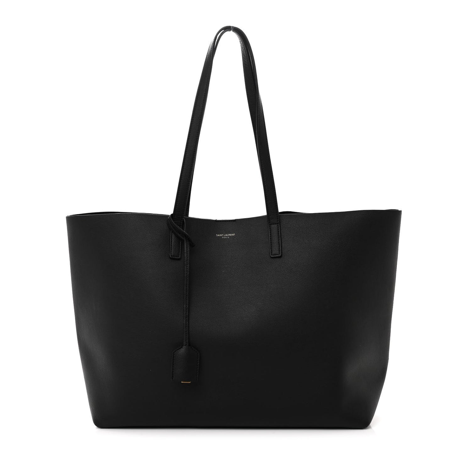 Calfskin Large Shopping Tote Black