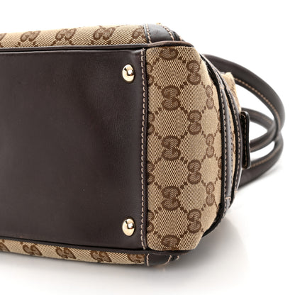 Gucci Monogram Medium Wave Boston Dark Brown 10 of 12