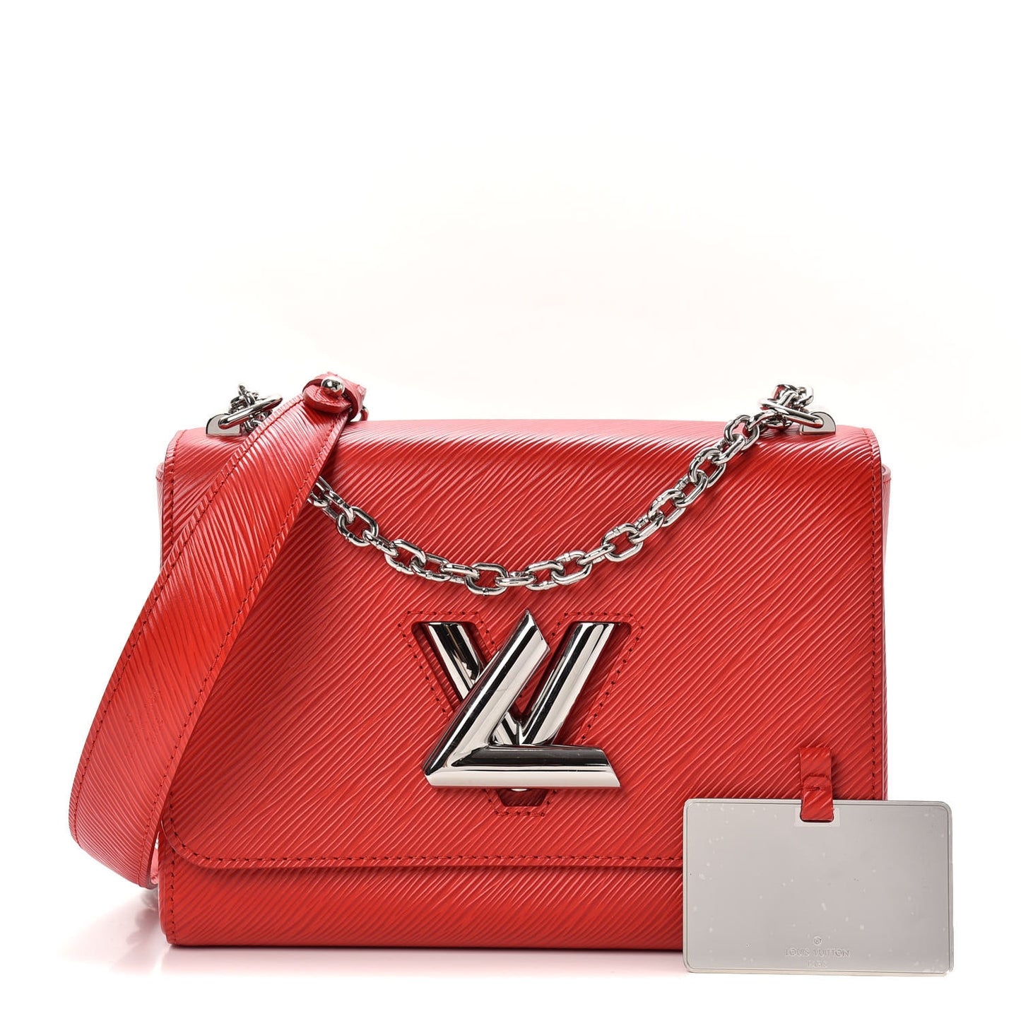 Epi Twist Shoulder Bag MM Coquelicot