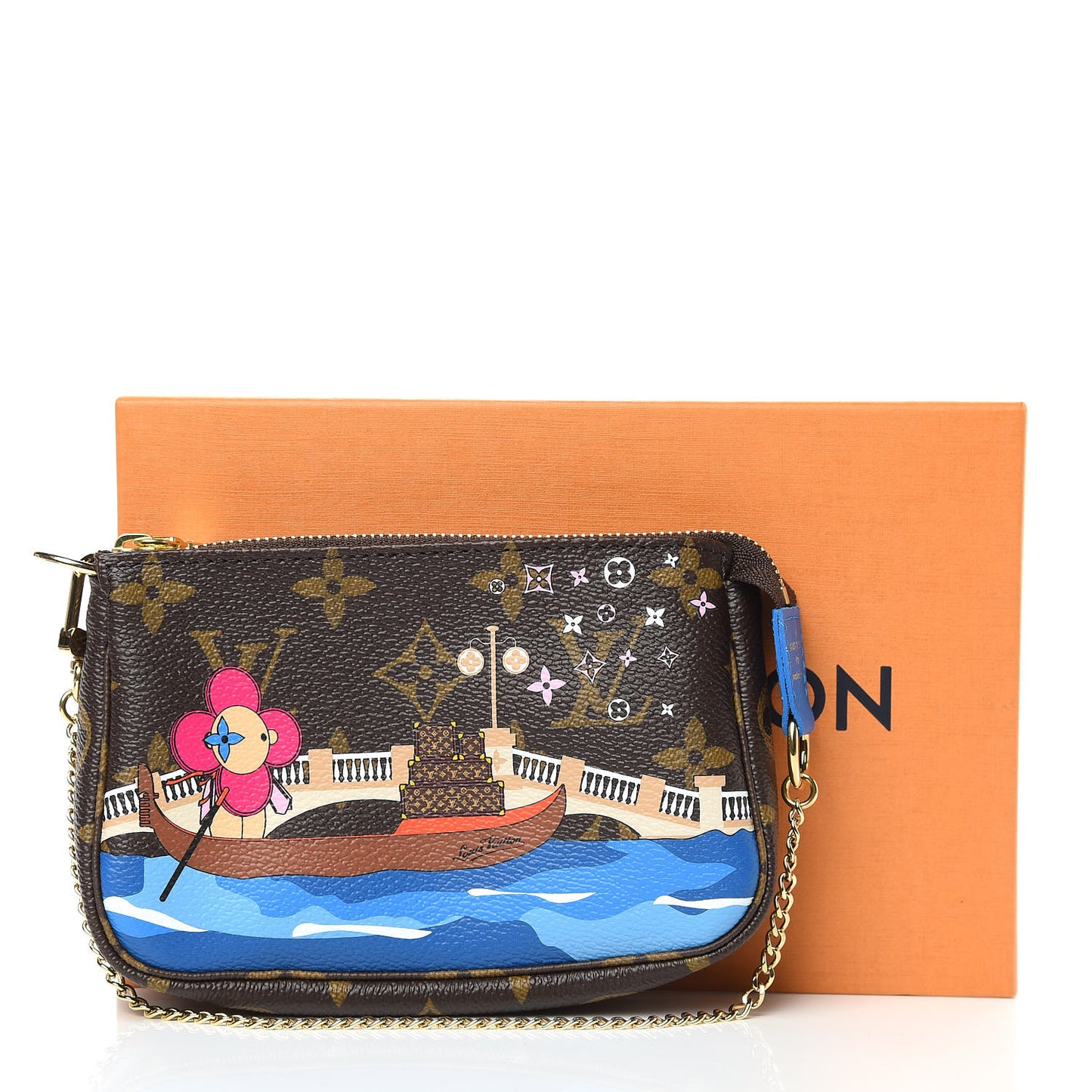 Monogram 2019 Christmas Animation Mini Venice Pochette Accessories Blue
