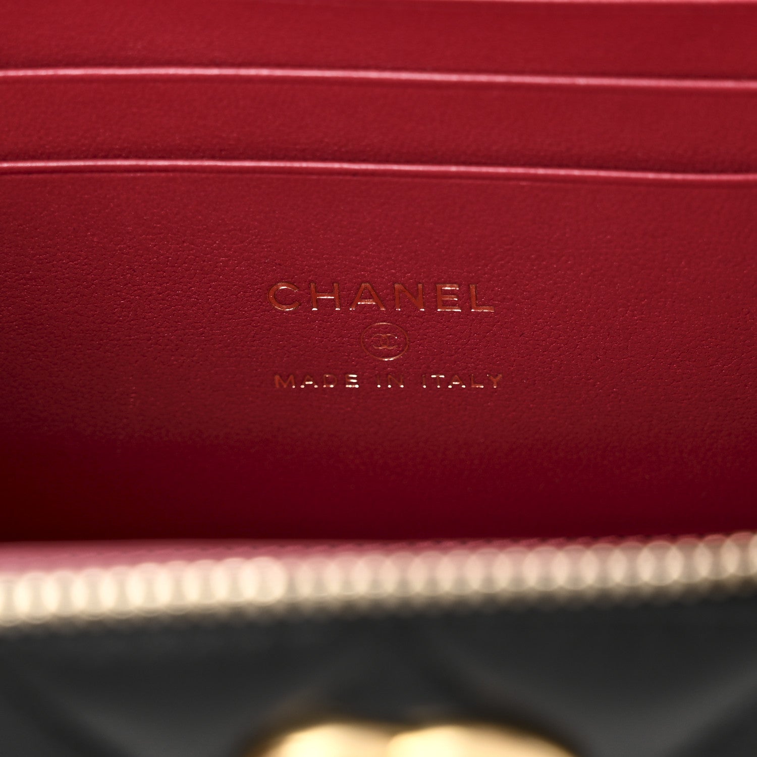 Chanel Lambskin Quilted Sweet Camellia Small Vanity Case With Chain Black 6 of 12