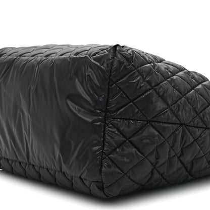 Chanel Nylon Quilted Large Coco Cocoon Tote Black 10 of 10