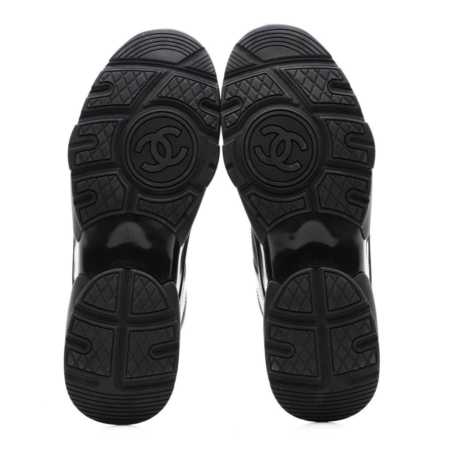 Calfskin Lambskin CC Uniform Sneakers 42 Black