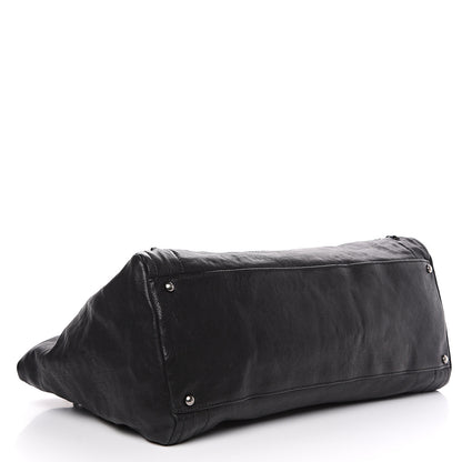 Chanel Glazed Calfskin East West Modern Chain Tote Black 3 of 13