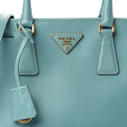 Prada Saffiano Lux Mini Galleria Double Zip Tote Anice 16 of 16