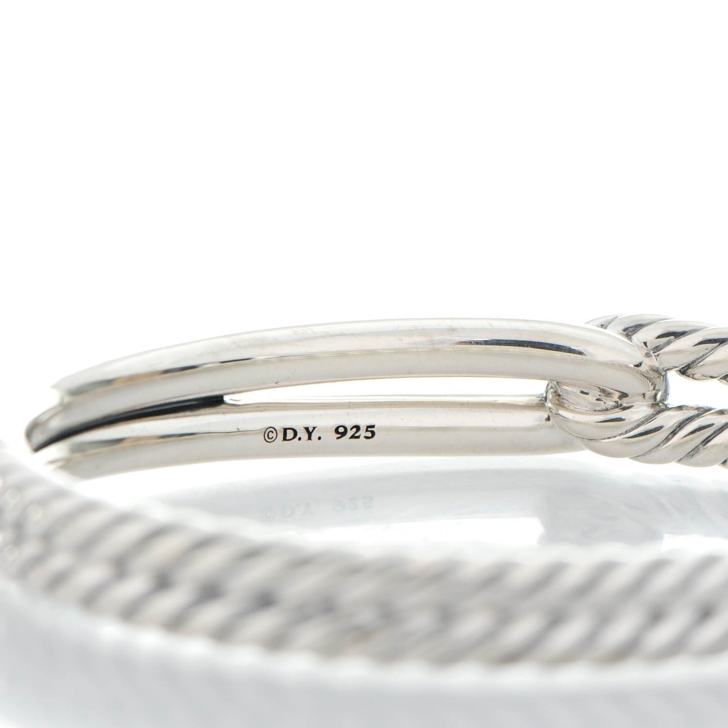 Sterling Silver 10mm Single Loop Labyrinth Bracelet