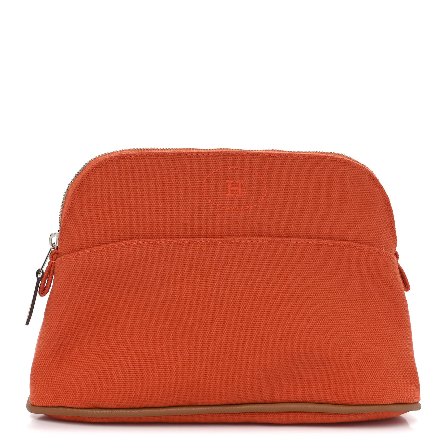 Cotton Canvas Mini Bolide Travel Cosmetic Pouch Feu