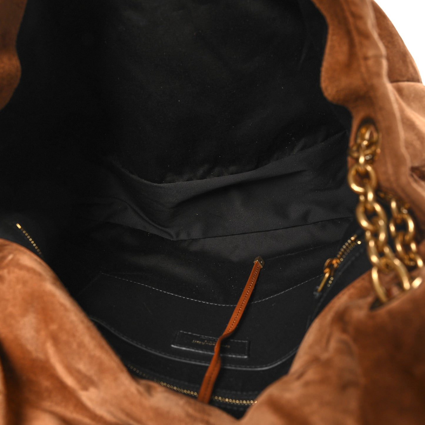 Suede Matelasse Monogram Large Jamie 4.3 Snuff