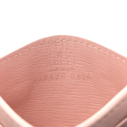 Gucci Calfskin Script Card Holder Light Pink 6 of 8