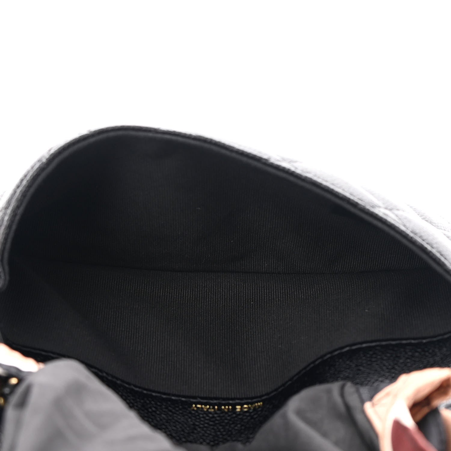 Chanel Caviar Fabric Quilted Foldable Tote With Chain Black Multicolor 10 of 19