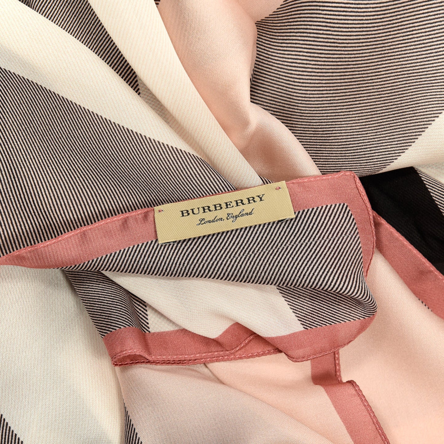Silk Ultra Washed Mega Check Scarf Ash Rose
