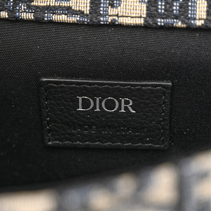 Christian Dior Oblique Grained Calfskin Mini Gallop Bag With Strap Black Beige 6 of 14